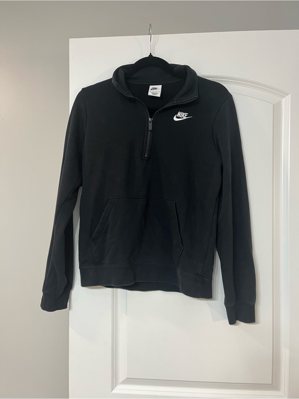 Nike Women's Black Half-Zip Pullover Sweater